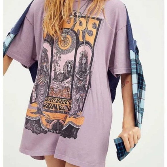 Lilac Purple the doors band concert graphic tee - Picture 2 of 11